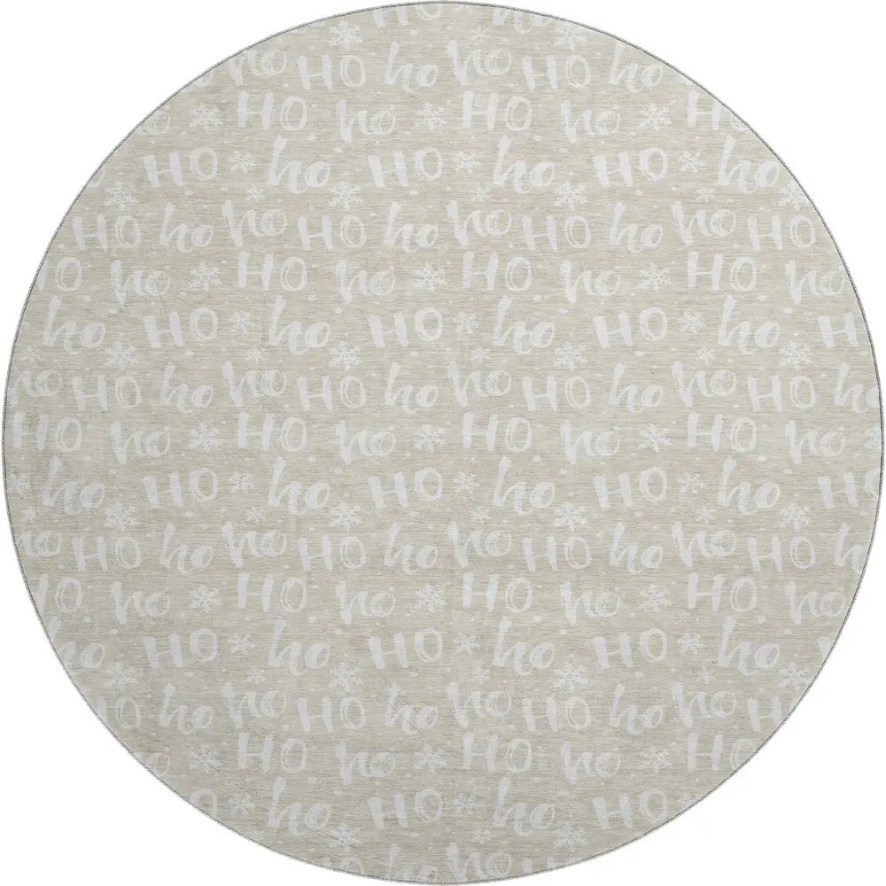 Merry & Bright MY22 Beige 8' x 8' Round
