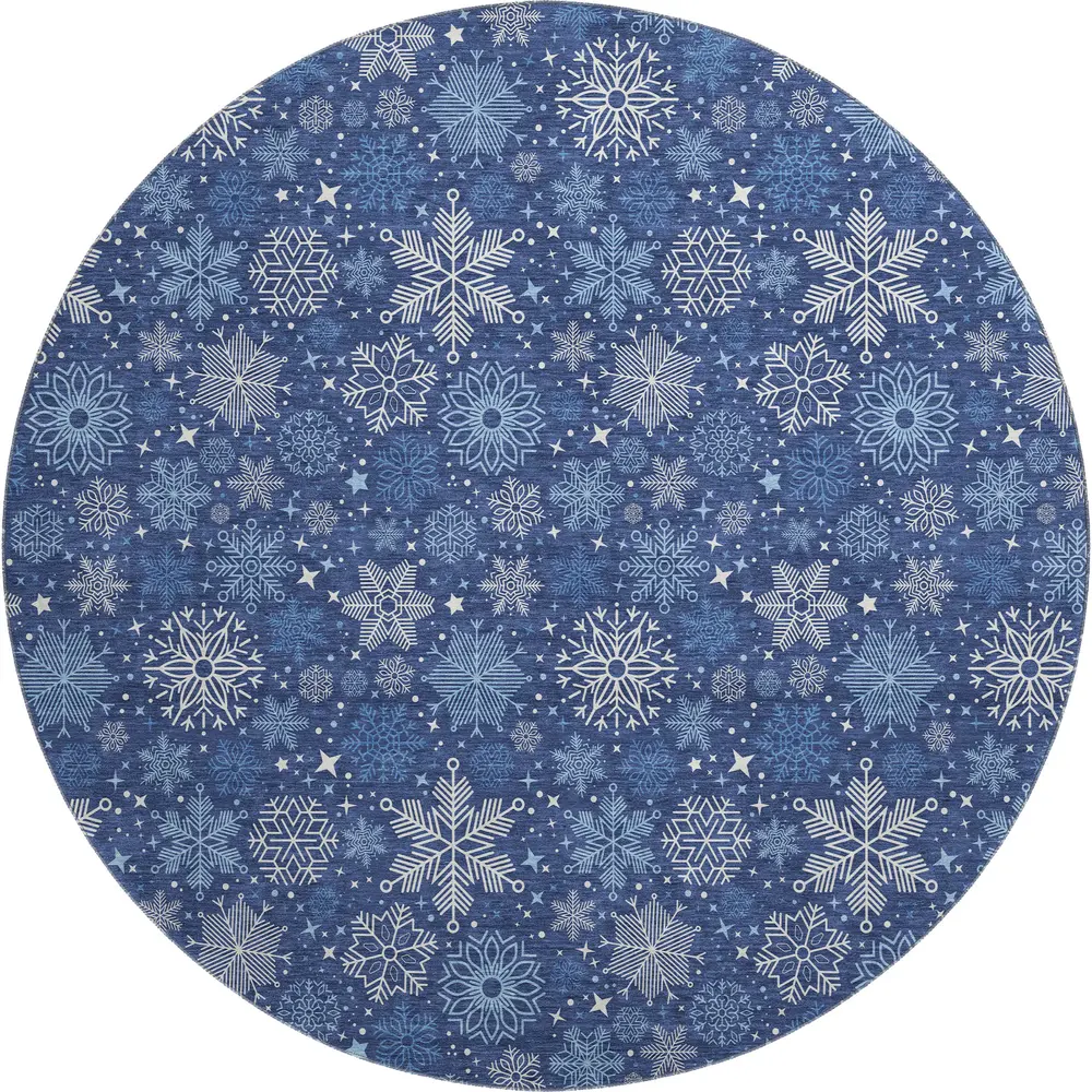 Merry & Bright MY25 Navy 8' x 8' Round