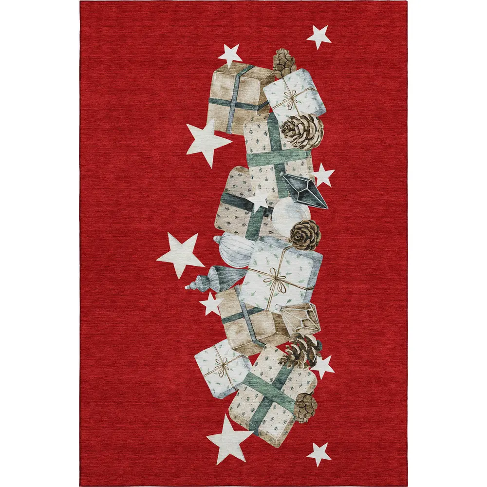 Merry & Bright MY27 Red 3' x 5'