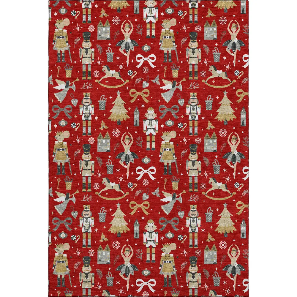 Merry & Bright MY29 Red 3' x 5'