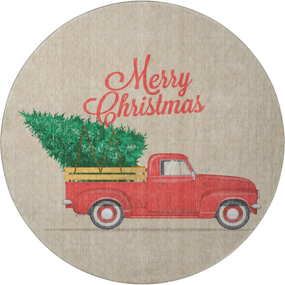 Merry & Bright MY4 Putty 8' x 8' Round