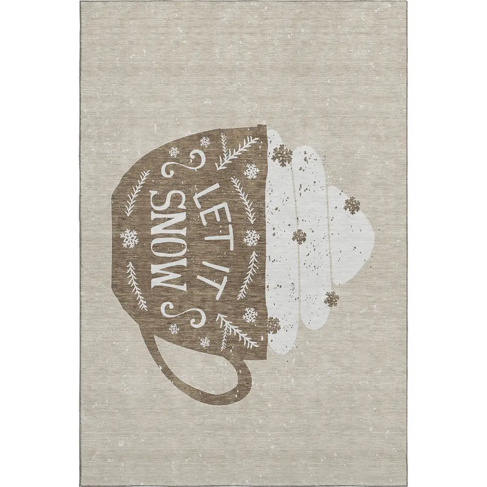 Merry & Bright MY7 Beige 5' x 7'6