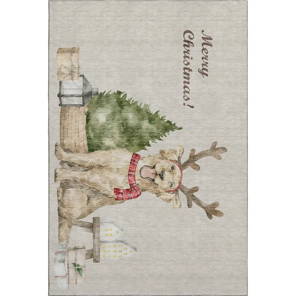 Merry & Bright MY8 Beige 8' x 10'