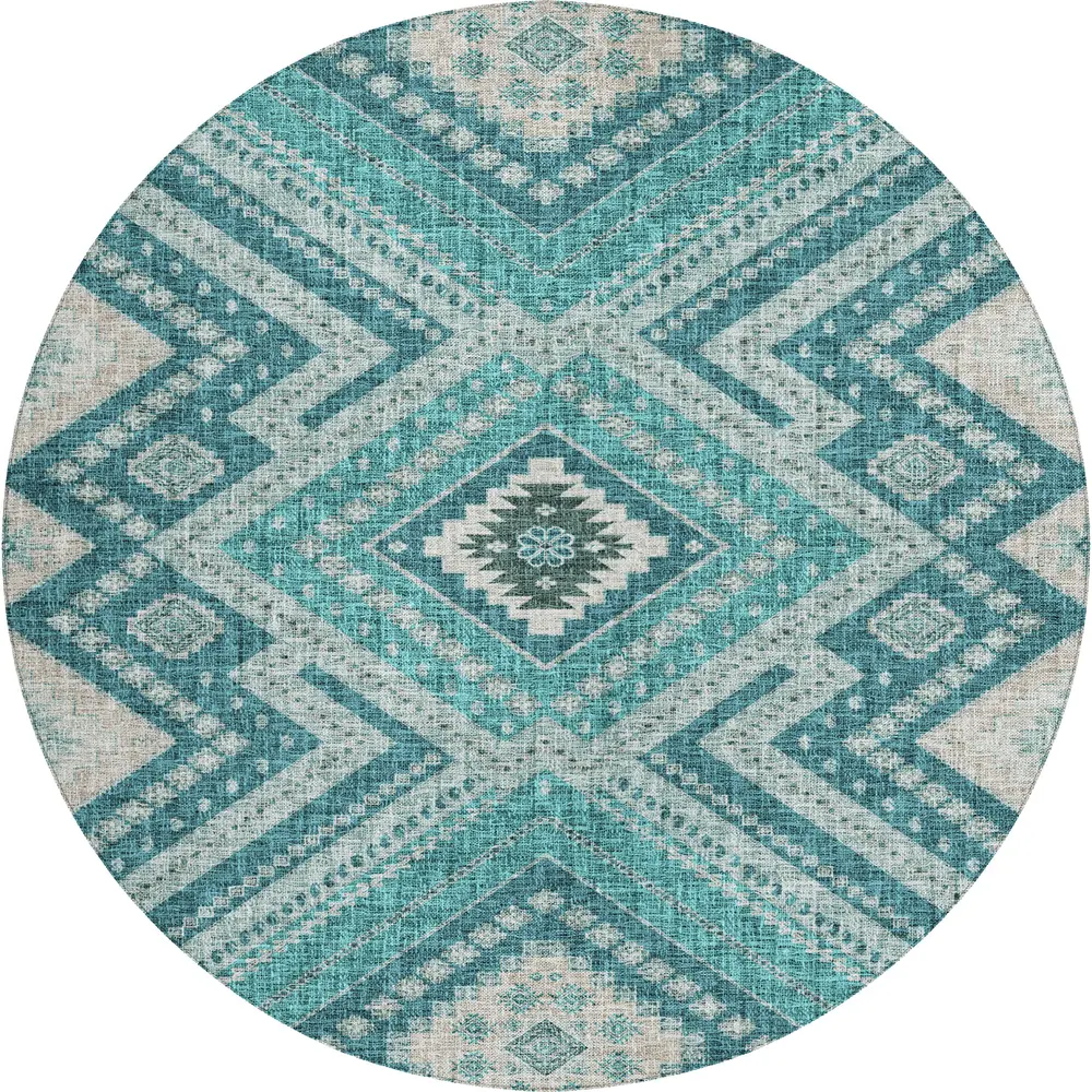 Portico PO5 Teal 8' x 8' Round
