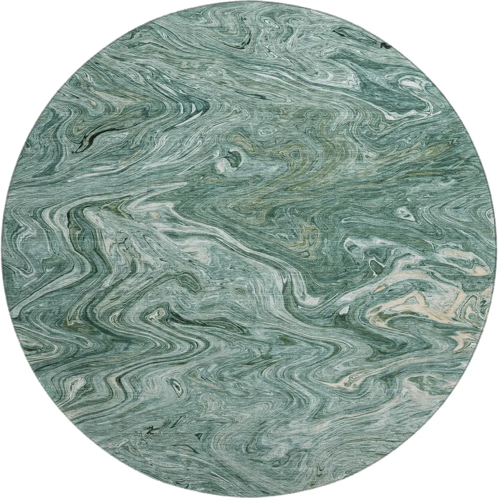 Ravenna RN8 Teal 8' x 8' Round
