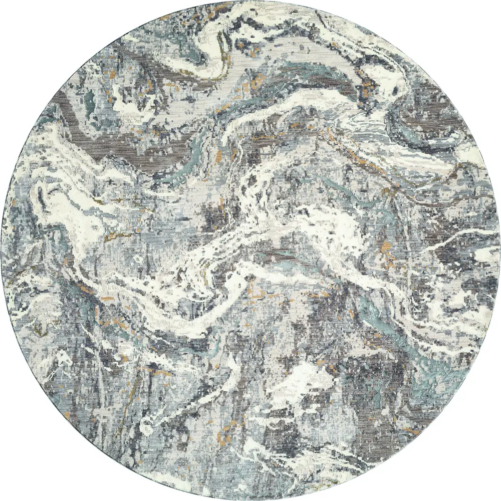 United Weavers Armada Blessed Grey Round Rug 7'11