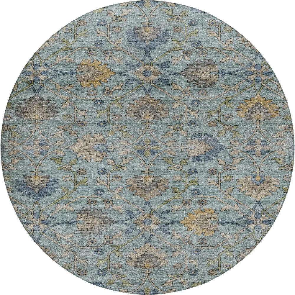 Silk Road SR1 Denim 8' x 8' Round