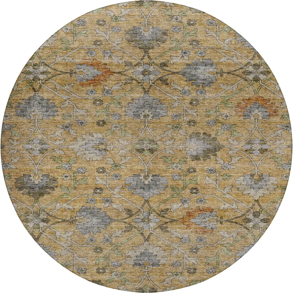Silk Road SR1 Saffron 8' x 8' Round