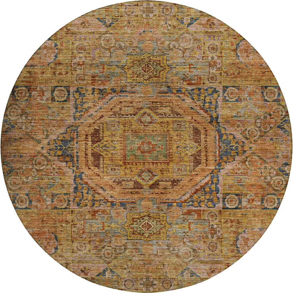 Silk Road SR10 Curry 8' x 8' Round