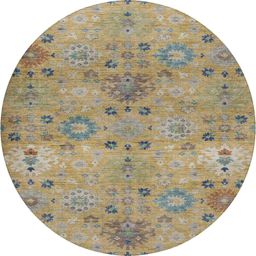 Silk Road SR3 Turmeric 8' x 8' Round