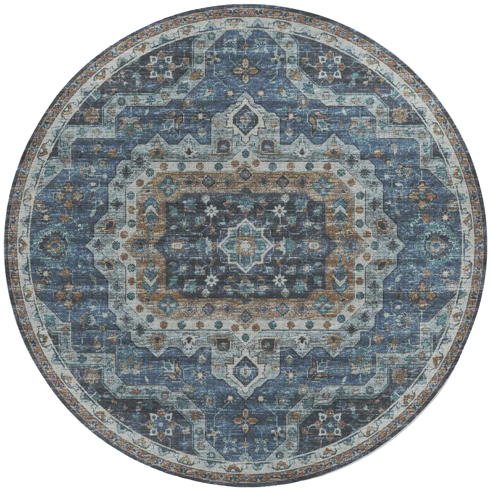 Tuscany TU4 Blue 8' x 8' Round