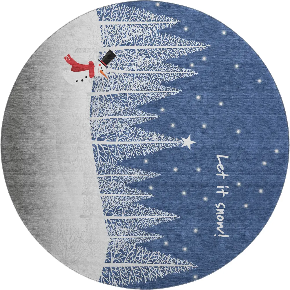 Wonderland WN12 Navy 8' x 8' Round