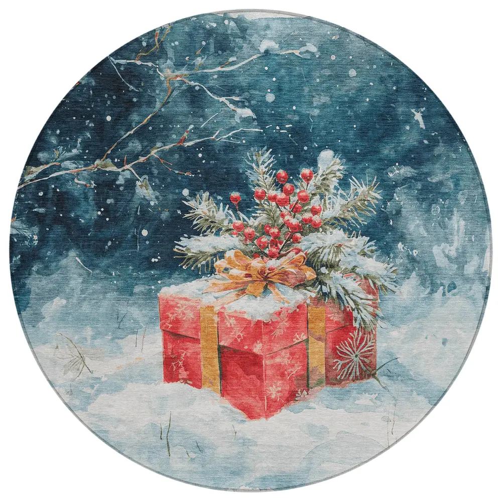 Wonderland WN13 Blue 8' x 8' Round