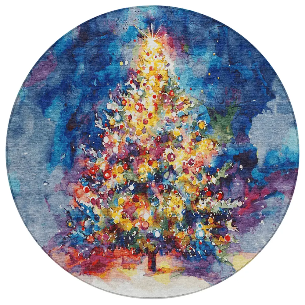 Wonderland WN14 Navy 8' x 8' Round