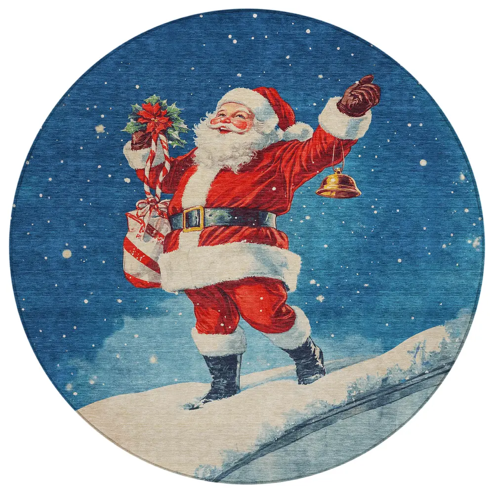 Wonderland WN15 Blue 8' x 8' Round