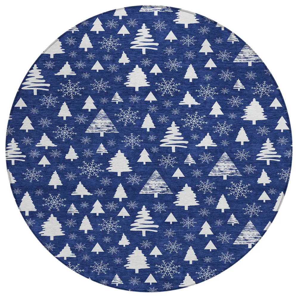 Wonderland WN23 Navy 8' x 8' Round
