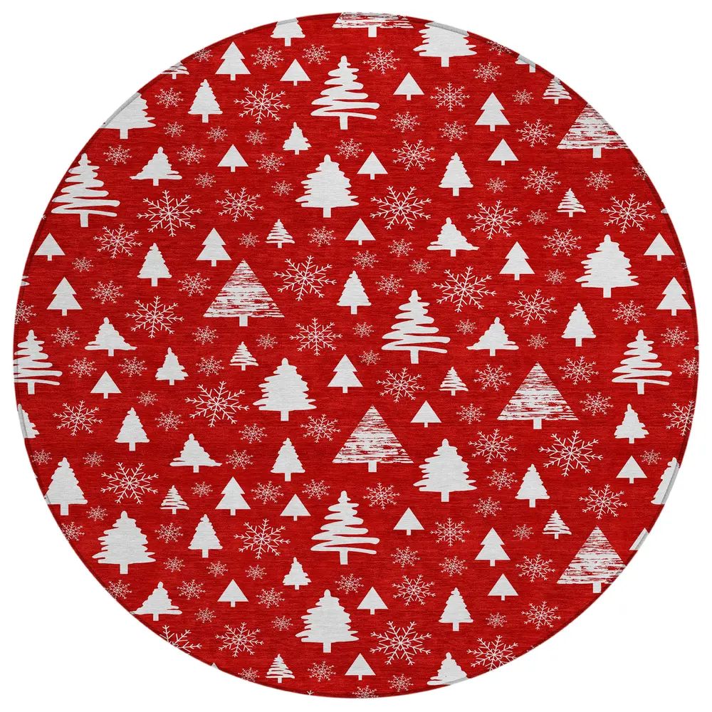 Wonderland WN23 Red 8' x 8' Round