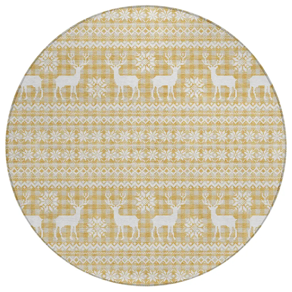 Wonderland WN28 Gold 8' x 8' Round