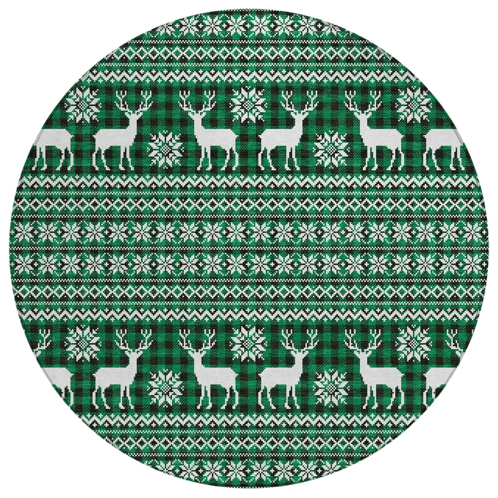 Wonderland WN28 Green 8' x 8' Round