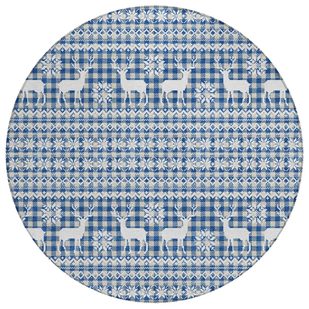 Wonderland WN28 Navy 8' x 8' Round