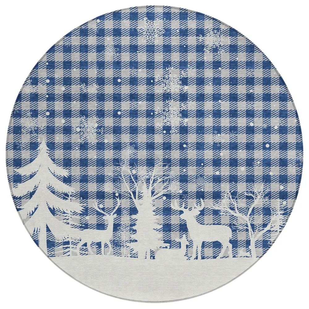 Wonderland WN32 Blue 8' x 8' Round