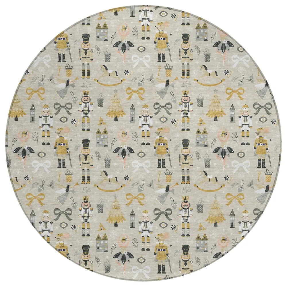Wonderland WN35 Beige 8' x 8' Round