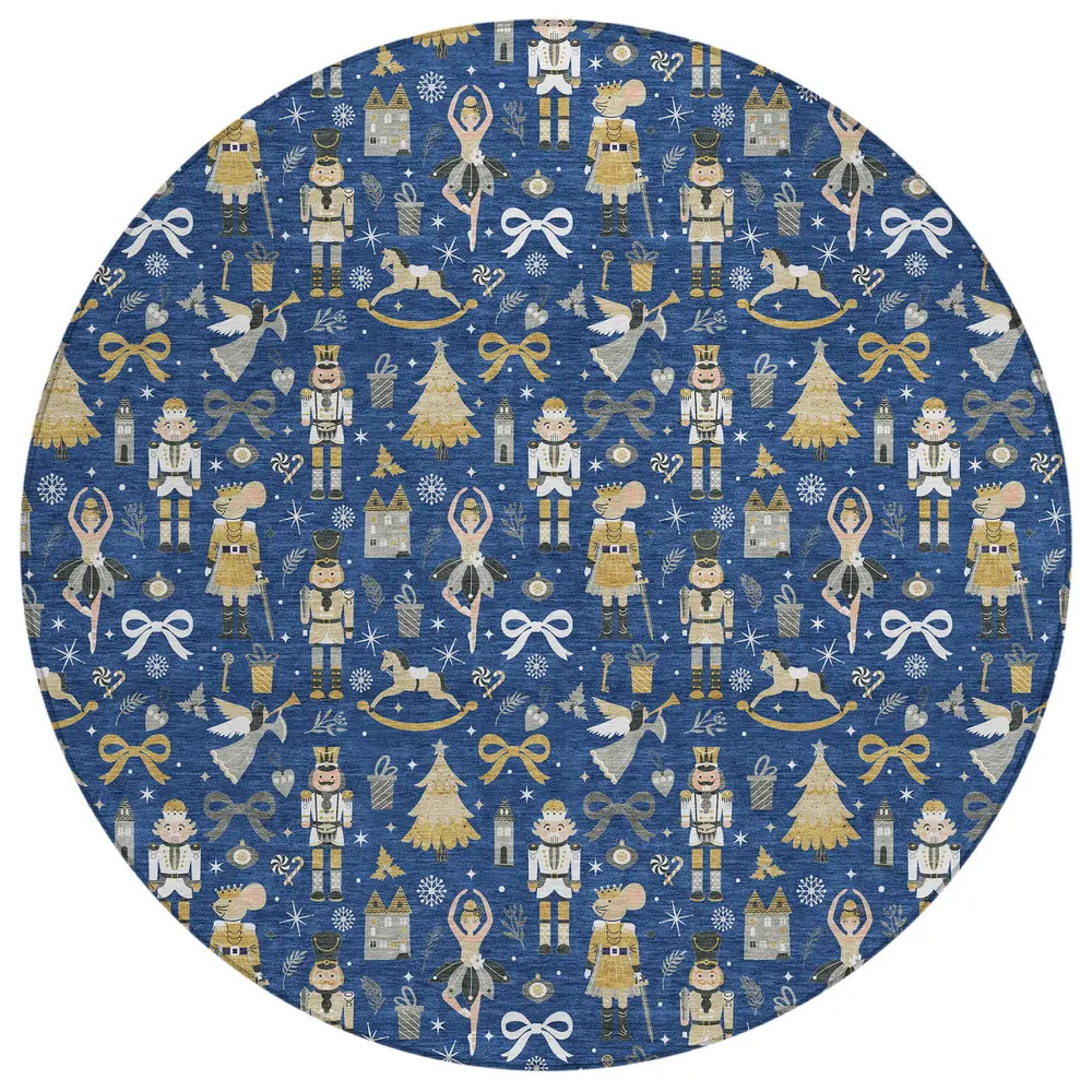 Wonderland WN35 Navy 8' x 8' Round