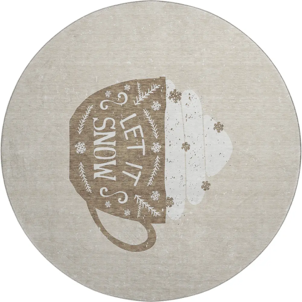 Wonderland WN7 Beige 8' x 8' Round