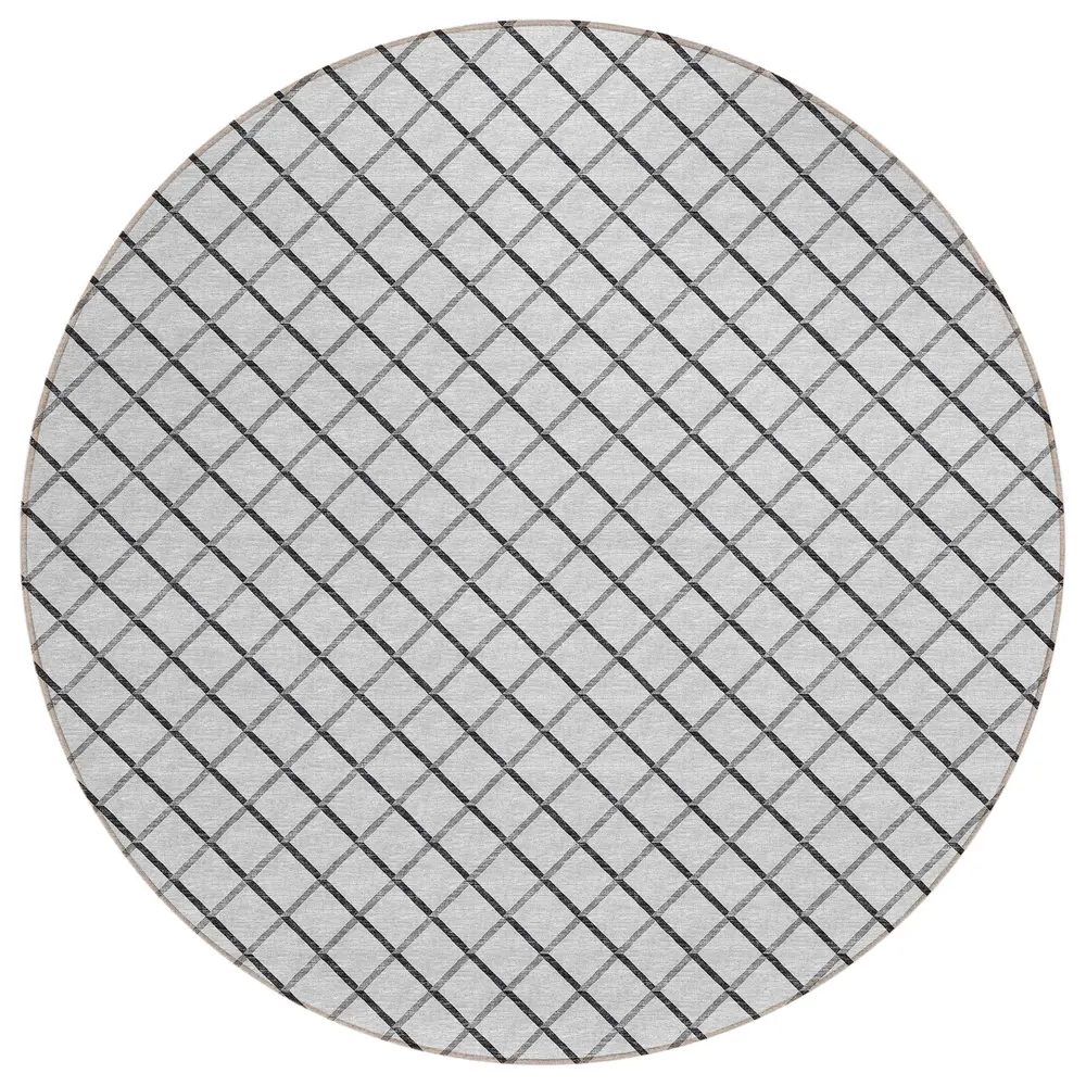 York YO1 Gray 6' x 6' Round