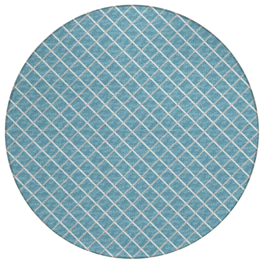 York YO1 Sky Blue 8' x 8' Round
