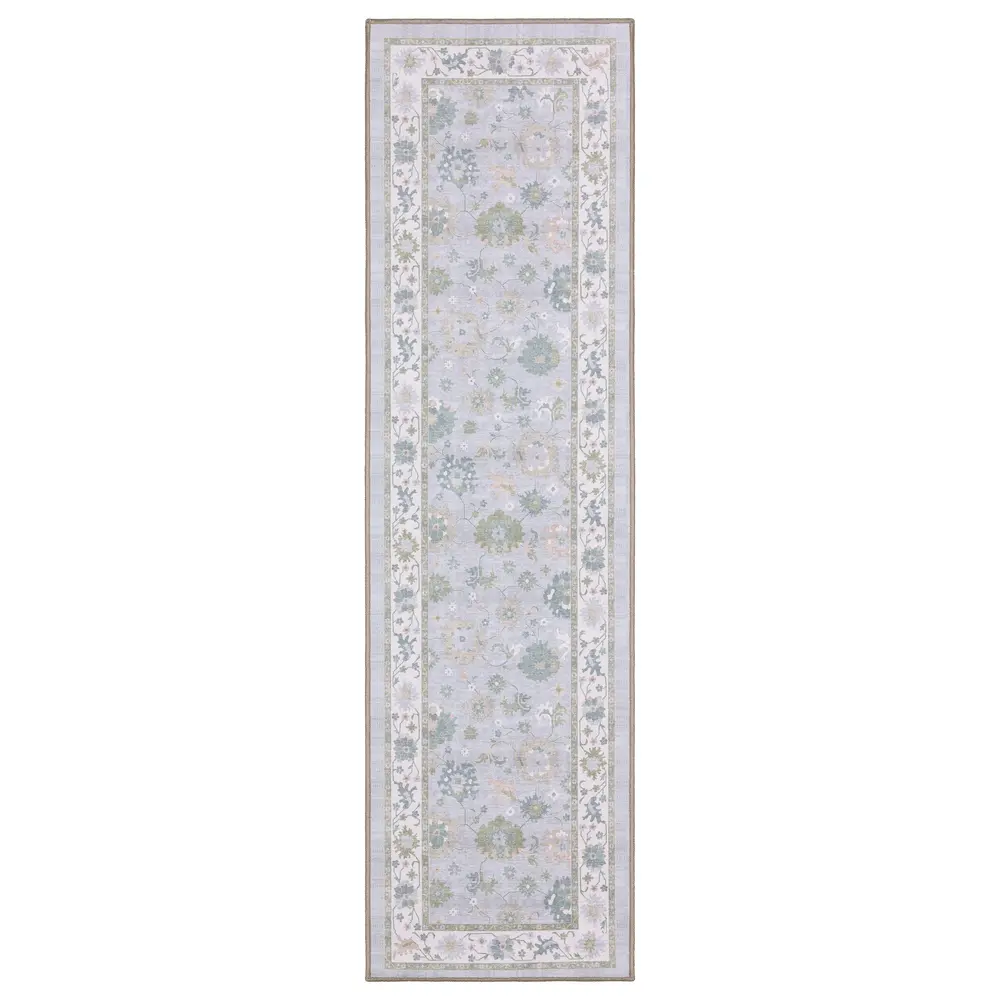 Addison ADD06 Blue/ Green Indoor Area Rug - 2' x 7'