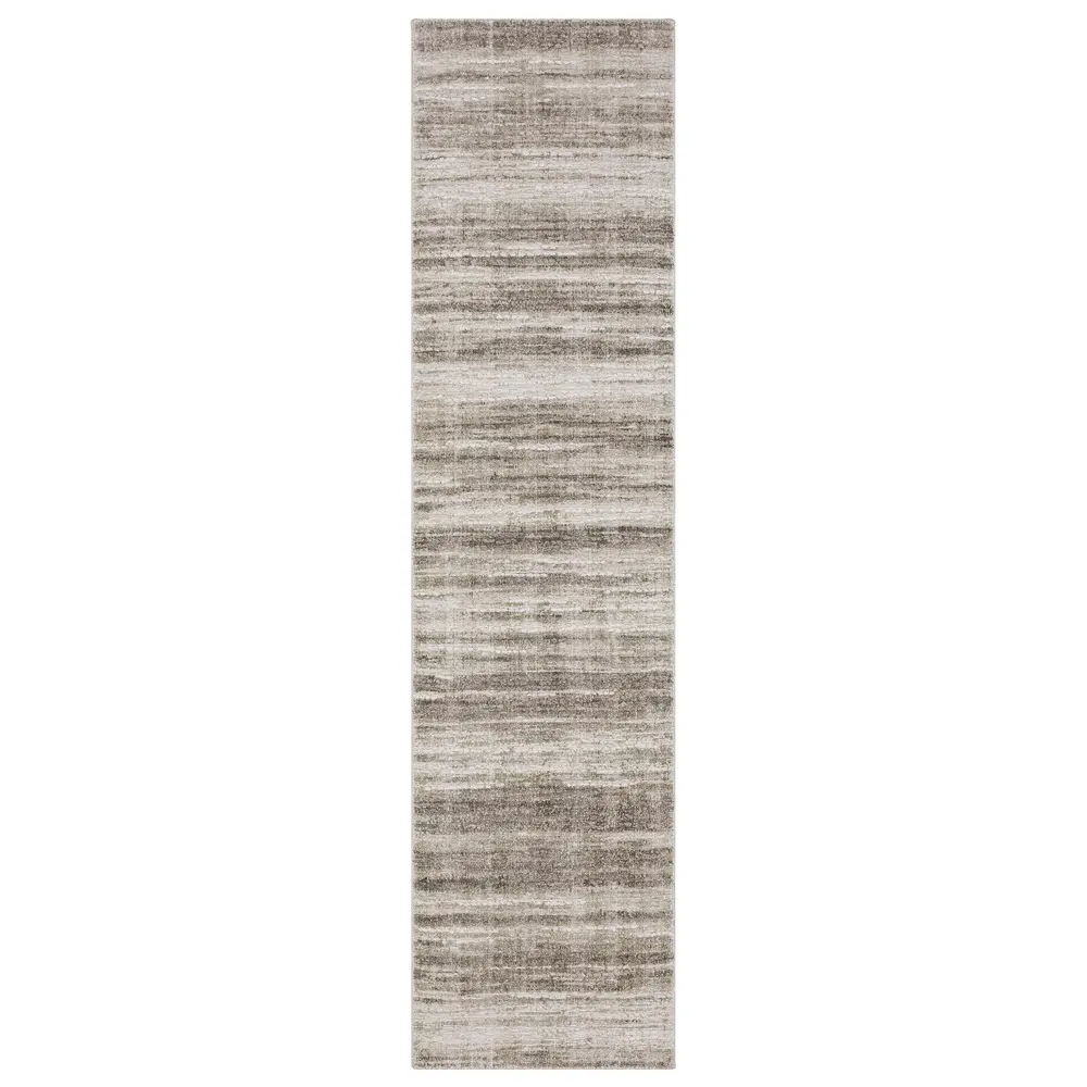Clarke CLA01 Beige/ Brown Indoor Area Rug - 2'6