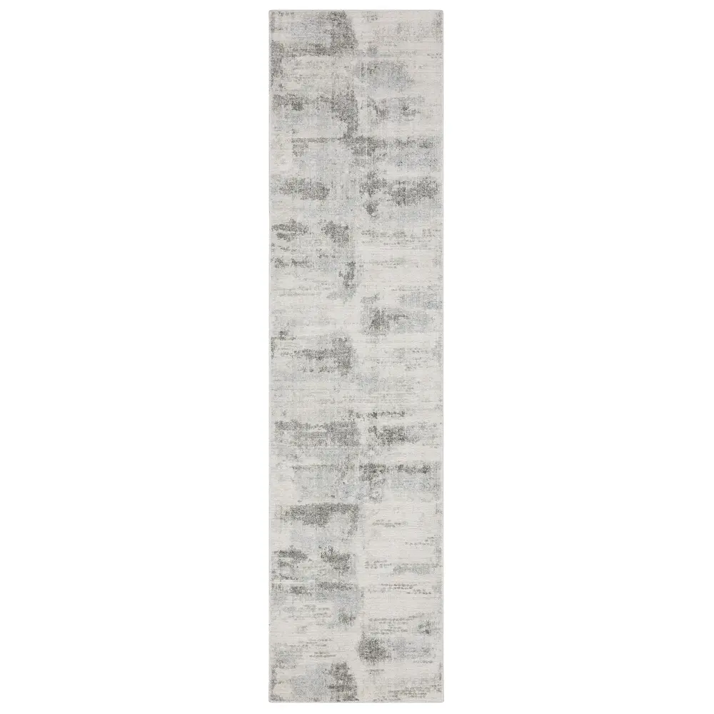Clarke CLA05 Beige/ Grey Indoor Area Rug - 2'6