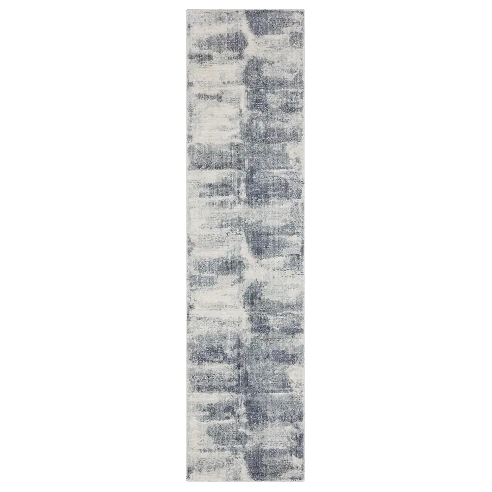 Clarke CLA07 Blue/ Ivory Indoor Area Rug - 2'6