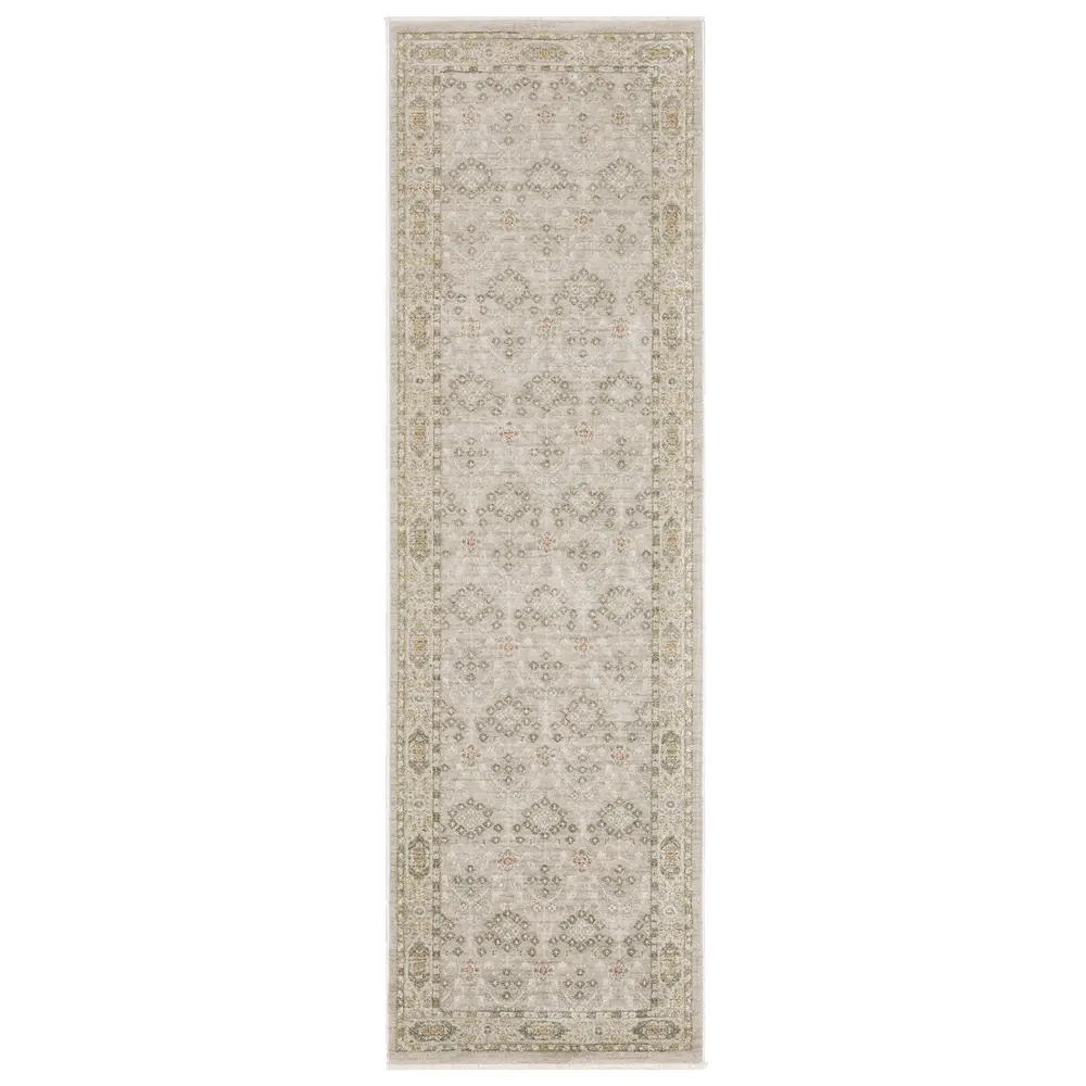 Keaton KEA09 Beige/ Brown Indoor Area Rug - 2'3