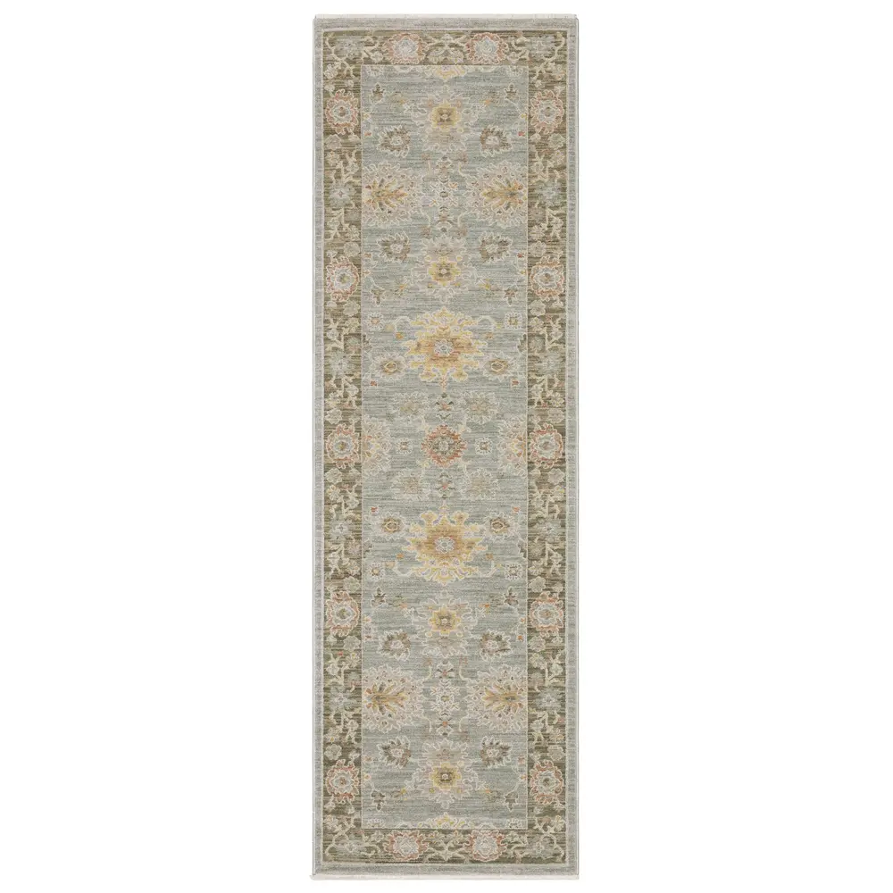 Keaton KEA05 Blue/ Multi Indoor Area Rug - 2'3