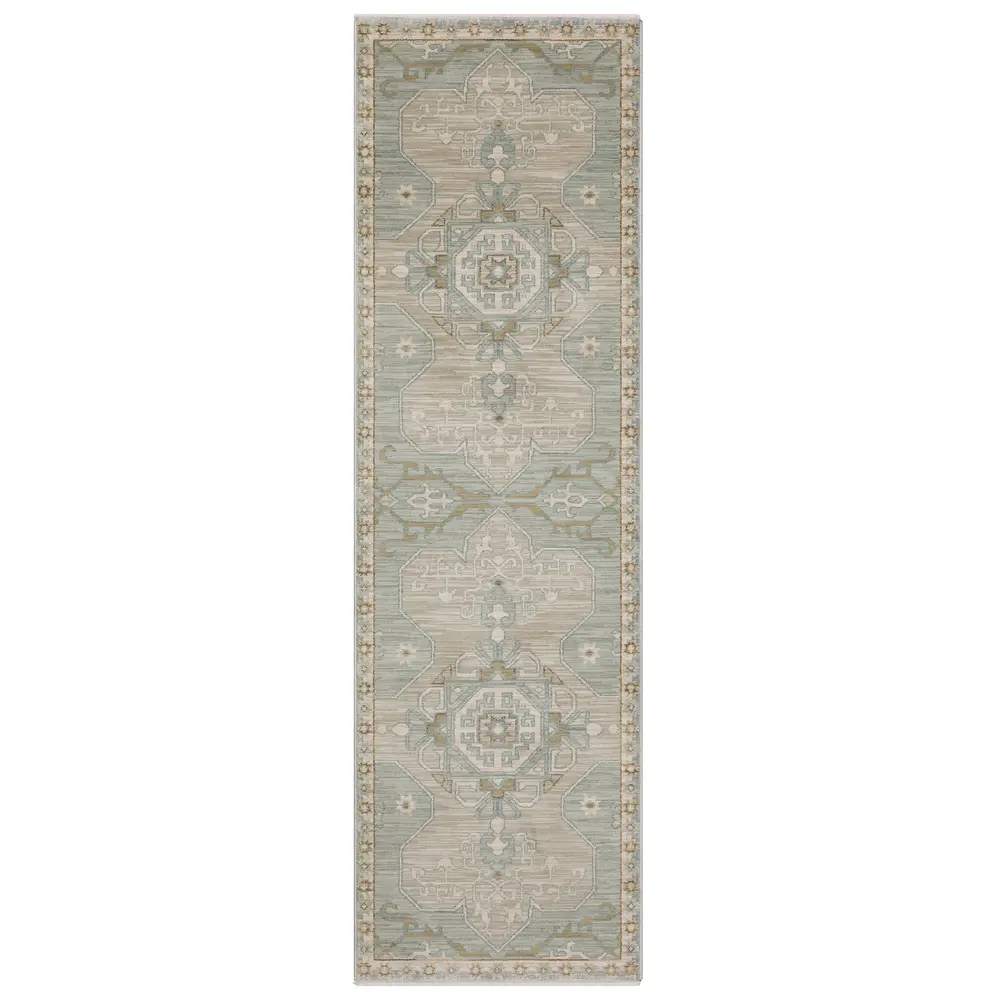 Maeve MAE12 Grey/ Blue Indoor Area Rug - 2'3