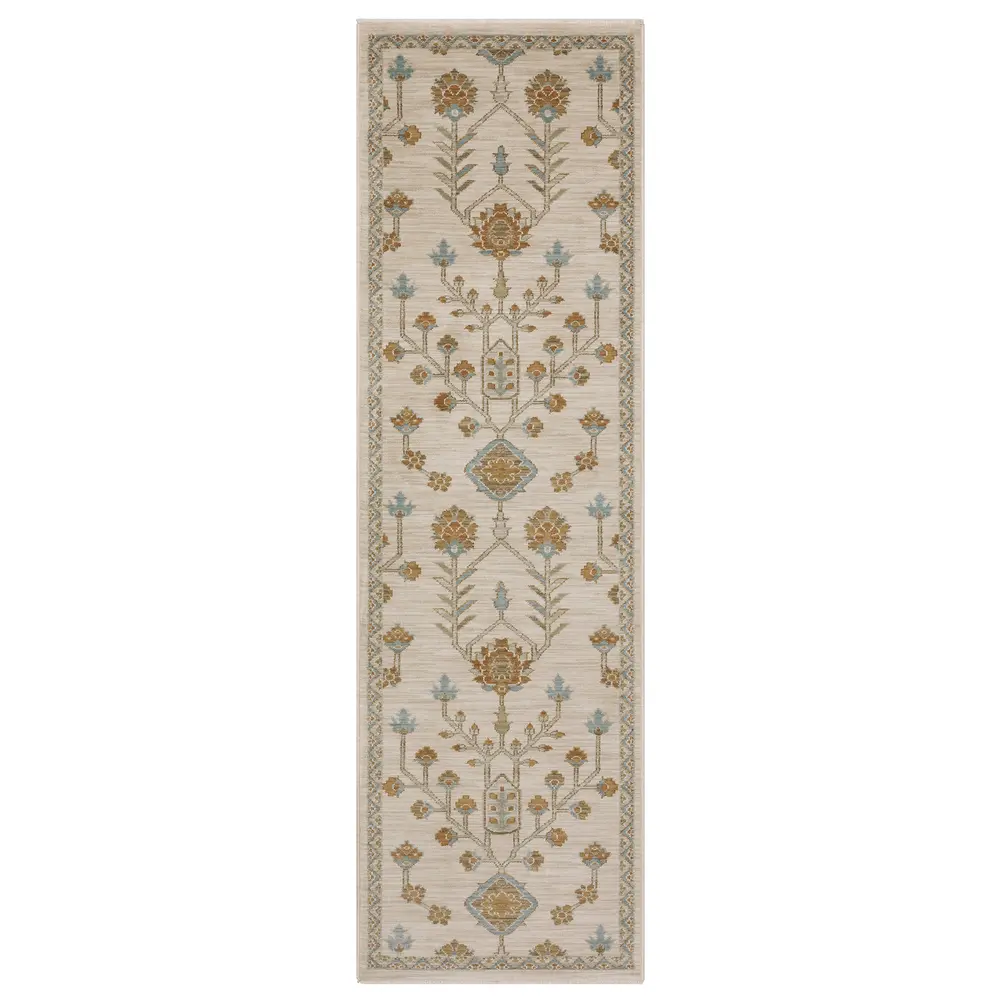 Maeve MAE07 Beige/ Rust Indoor Area Rug - 2'3