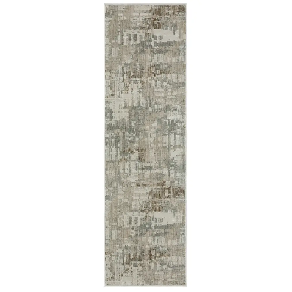 Mallory MAL03 Beige/ Blue Indoor Area Rug - 2'3