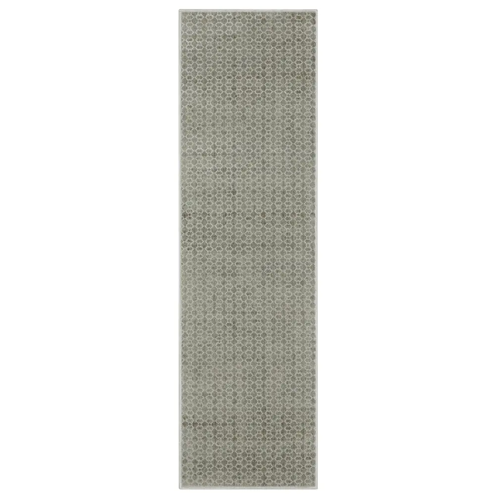 Mallory MAL04 Grey/ Blue Indoor Area Rug - 2'3
