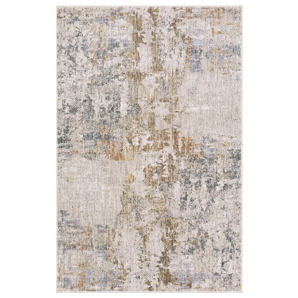Soho SOH08 Beige/ Rust Indoor Area Rug - 3'2