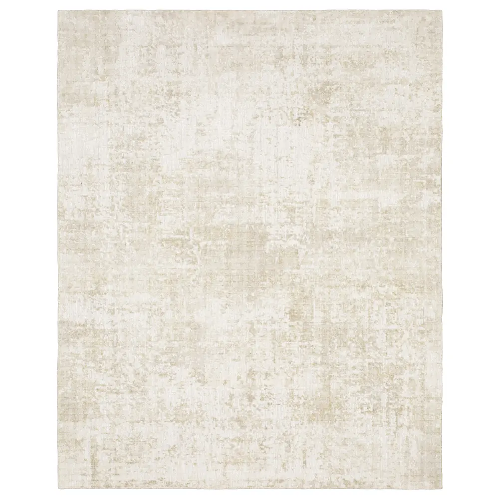 Solstice SLS04 Ivory/ Beige Indoor Area Rug - 8' x 10'