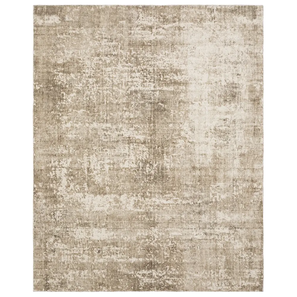 Solstice SLS06 Brown/ Beige Indoor Area Rug - 8' x 10'