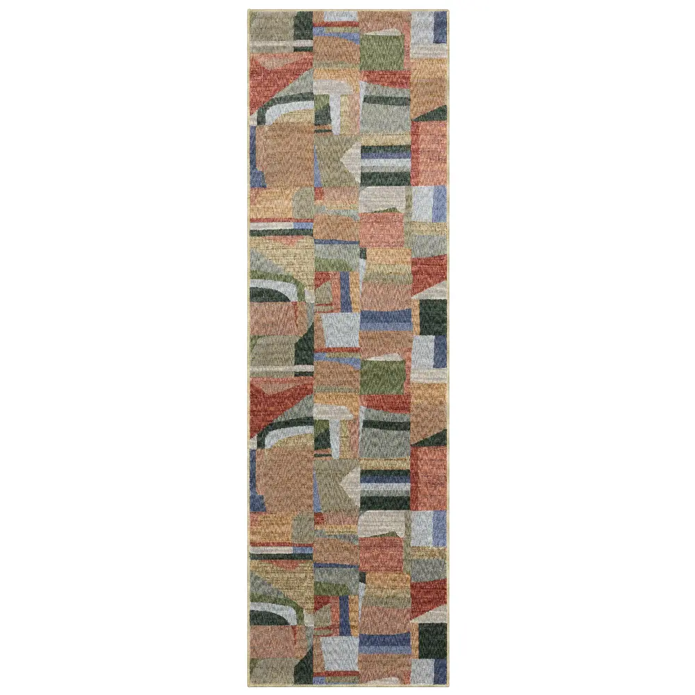 Tisdell TIS09 Multi-colored Indoor Area Rug - 2'3