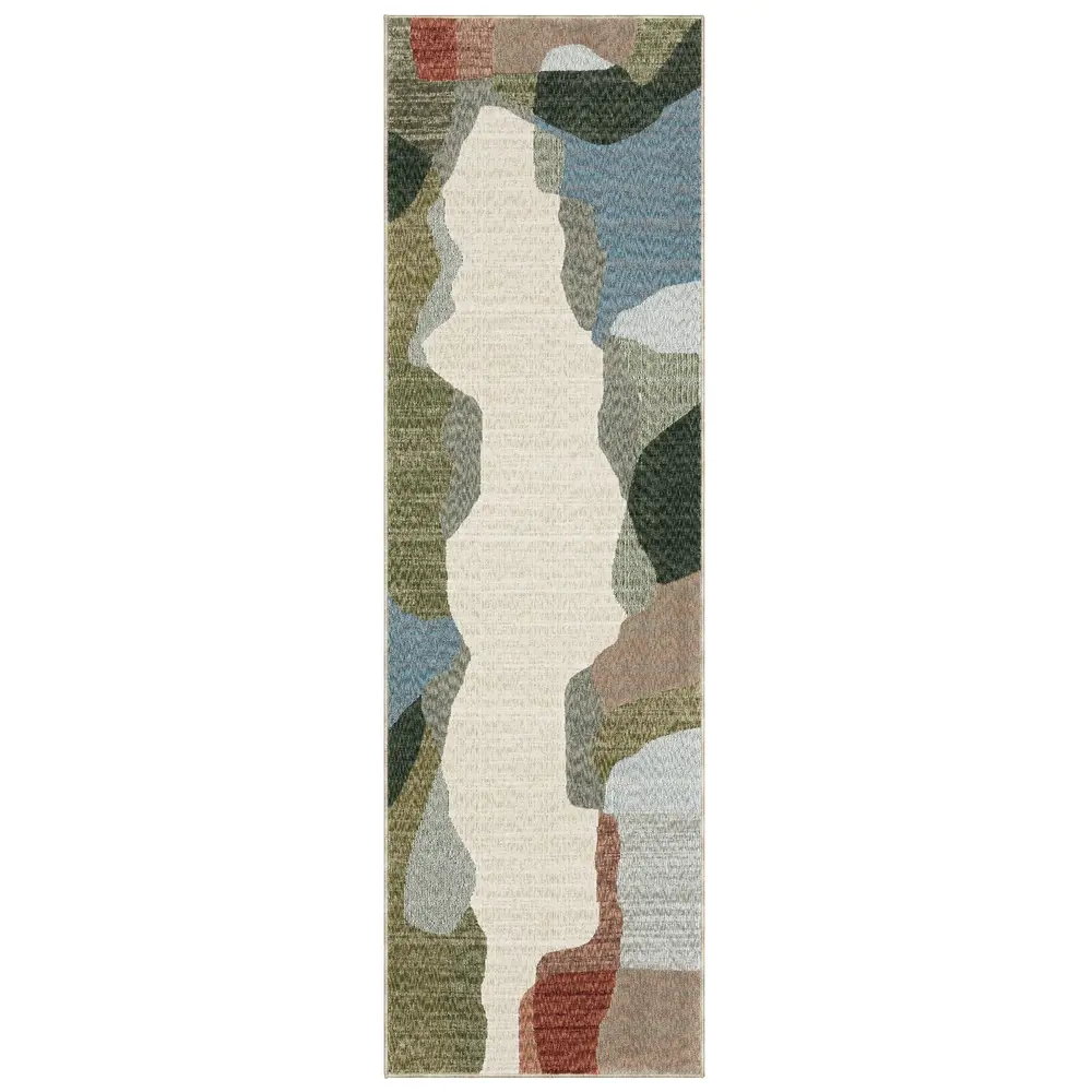 Tisdell TIS11 Multi-colored Indoor Area Rug - 2'3