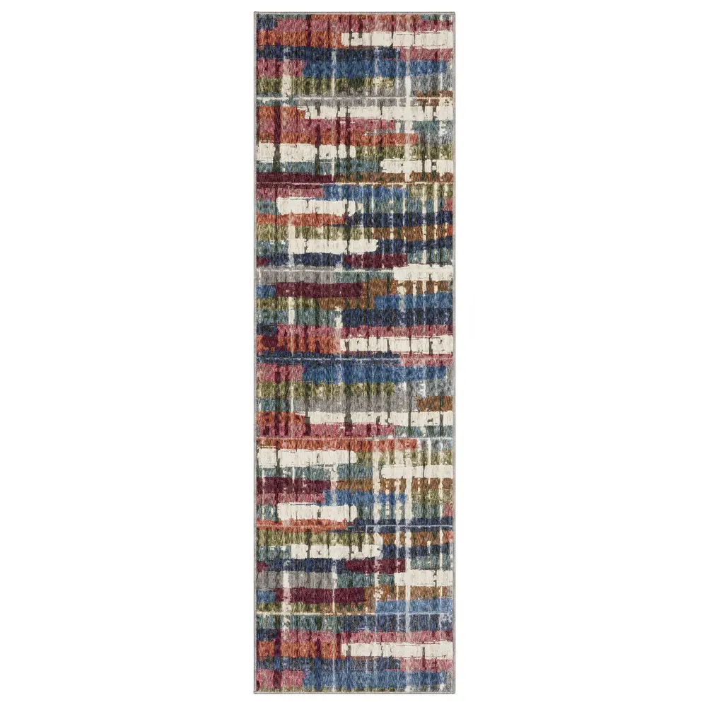 Tisdell TIS12 Multi-colored Indoor Area Rug - 2'3