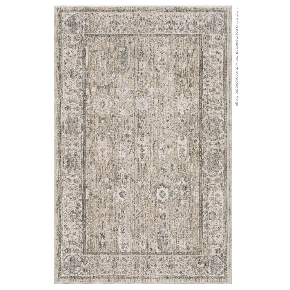 Avalon AVA03 Beige/ Grey Indoor Area Rug - 3'2