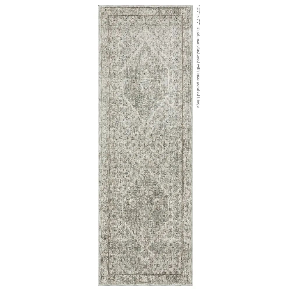 Avalon AVA04 Grey/ Beige Indoor Area Rug - 2'7