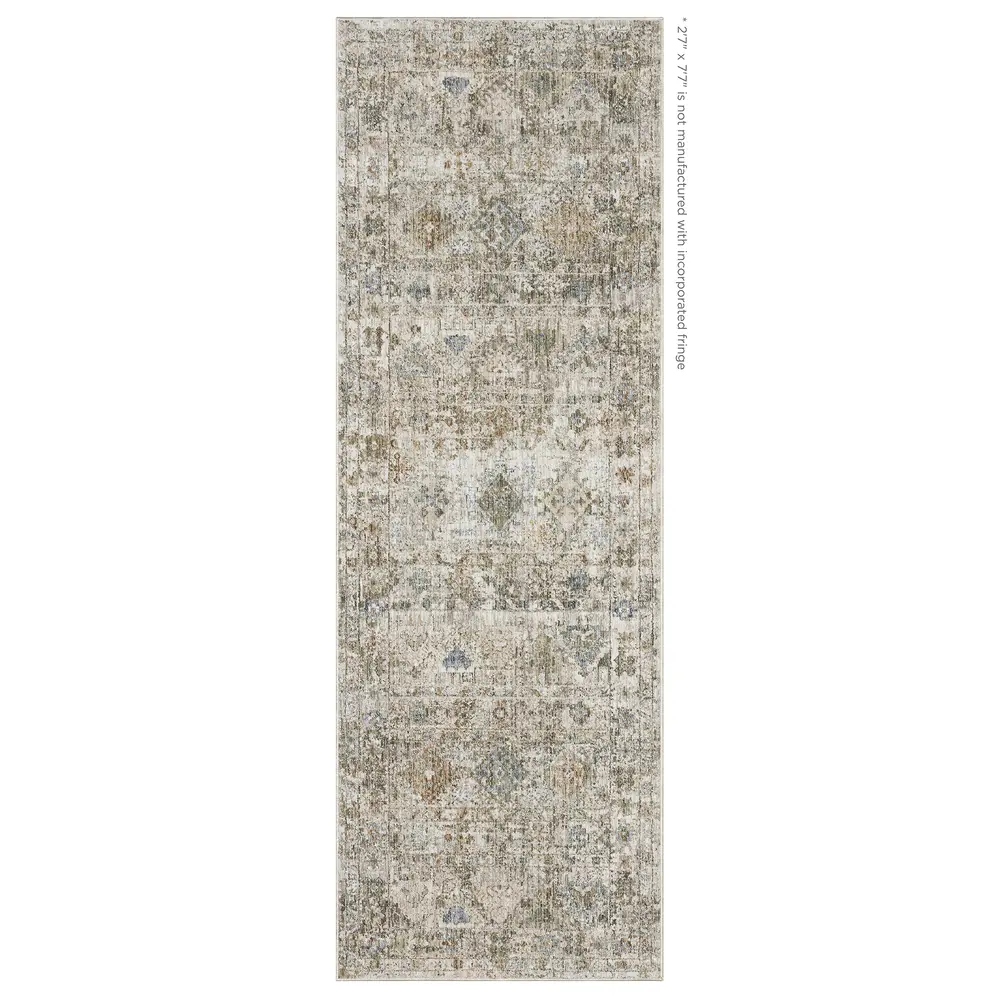 Avalon AVA05 Beige/ Grey Indoor Area Rug - 2'7