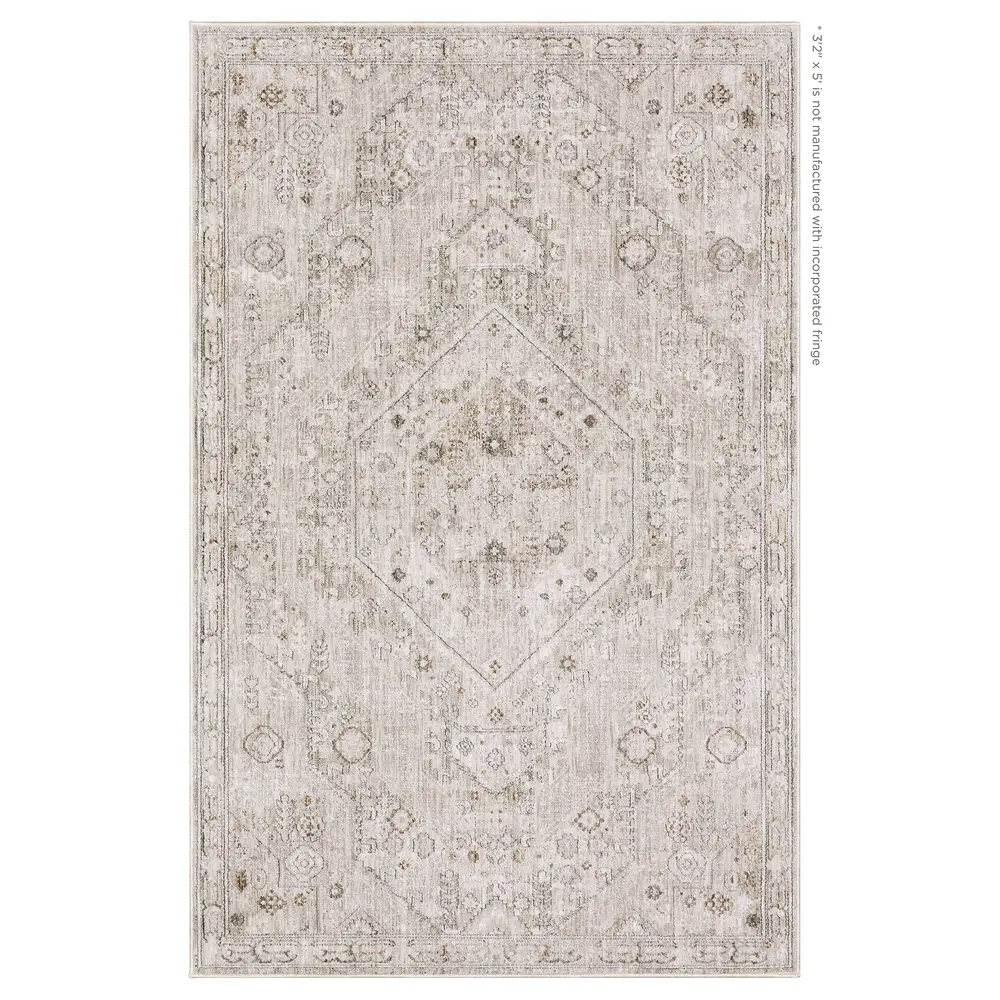 Avalon AVA06 Beige/ Ivory Indoor Area Rug - 3'2